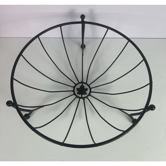 Longaberger Wrought Iron Fruit Bowl Buffet Basket Holder # 71492 - Picture 2 of 5